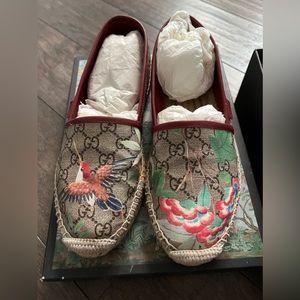 GUCCI Monogram Espadrille - Size 40 1/2